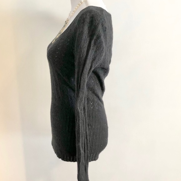 Women’s Express Pointelle Angora Sweater Medium - Picture 6 of 11